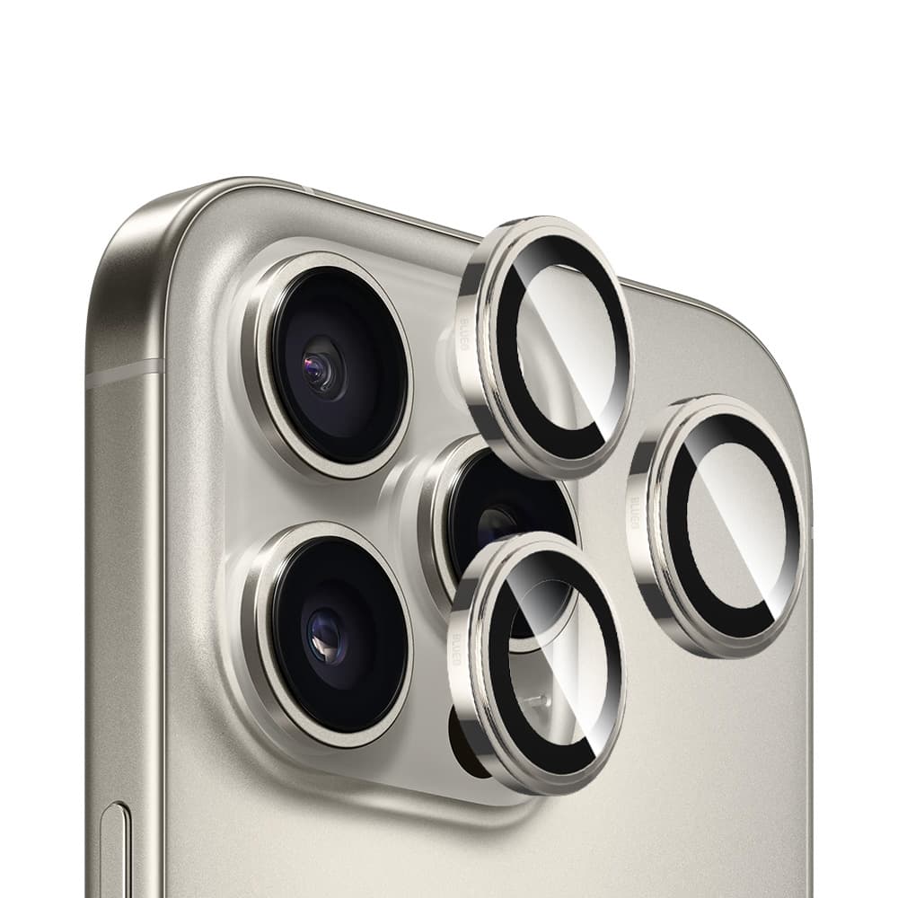 Blueo Sapphire Crystal sklo na objektiv iPhone 16 Pro iPhone 16 Pro Max přírodní titan - náhled 1