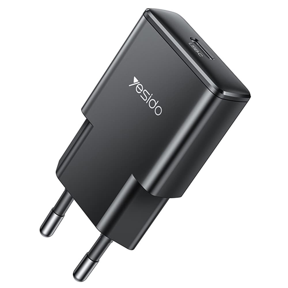 Yesido Wall Charger YC74 GaN Rychlonabíječka Ultra-Slim Smart Chip Type-C PD30W 5V/3A Černá - náhled 1
