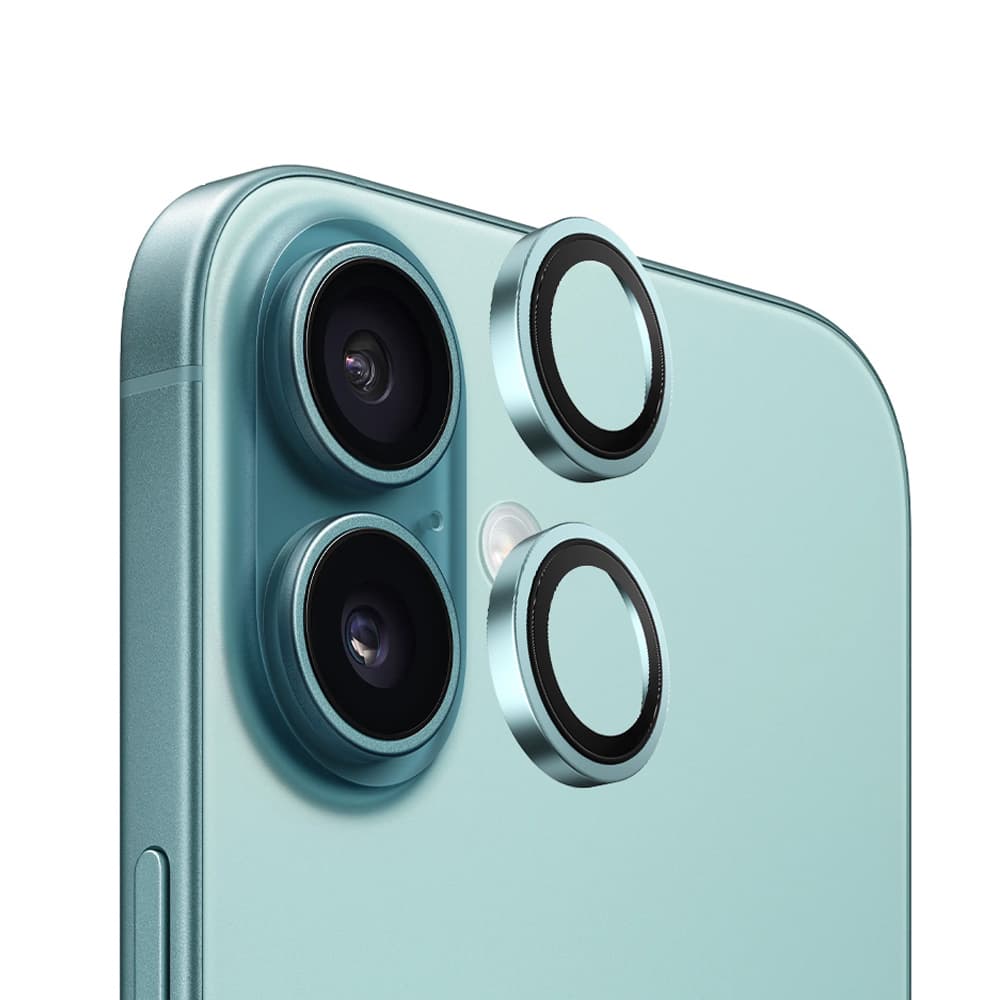 Blueo Original Metal Frame chránič čočky iPhone 16 iPhone 16 Plus zelený - náhled 1