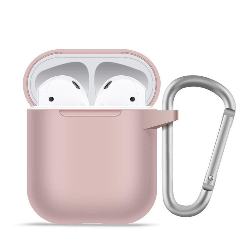 Blueo Liquid Silicone ochranné pouzdro pro AirPods 1 pískově růžová - náhled 1