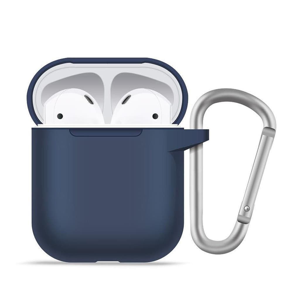 Blueo Liquid Silicone ochranné pouzdro pro AirPods 1 námořnická modrá - náhled 1