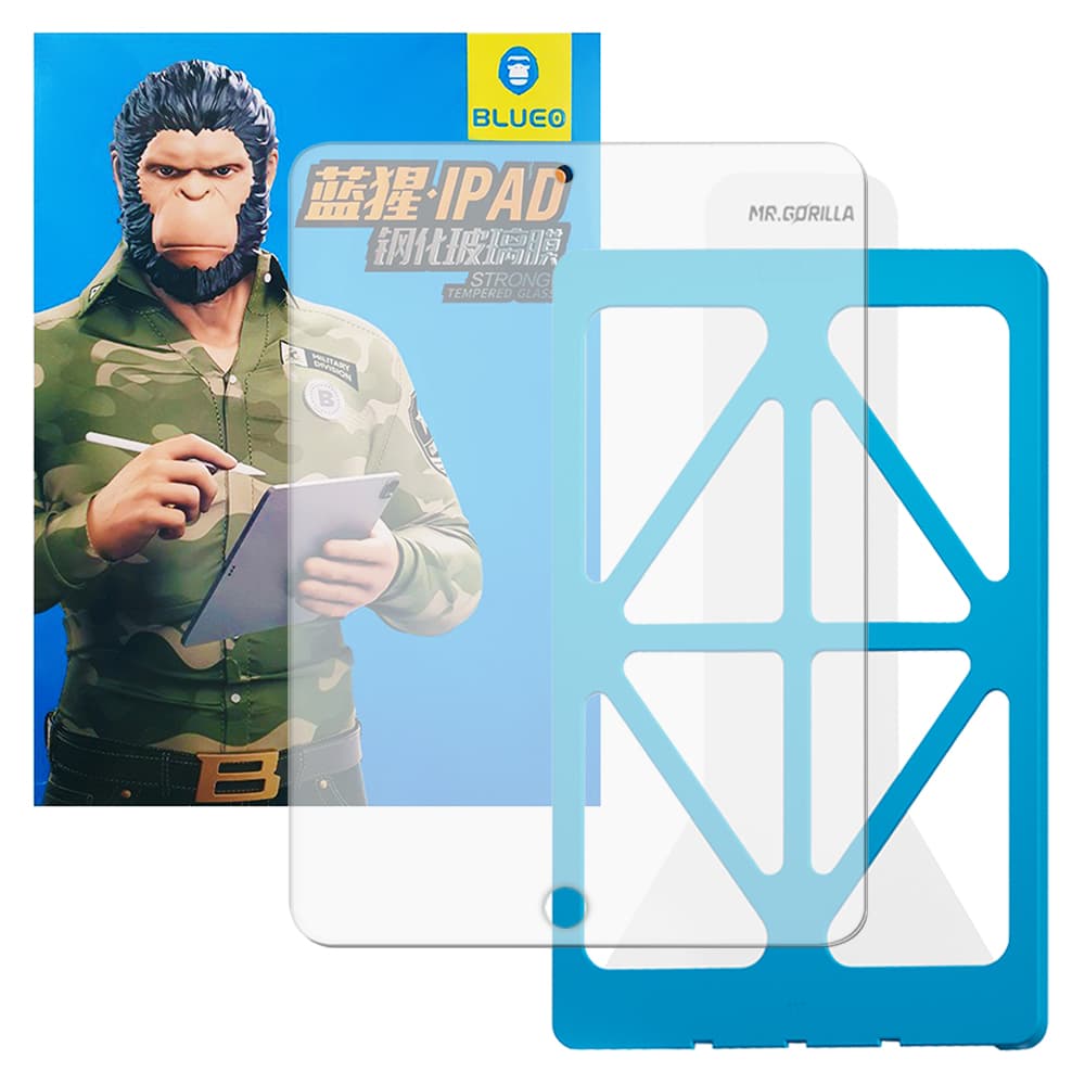 Blueo HD tvrzené sklo s aplikátorem Pro iPad 10.2" (2021/2020/2019) čiré - náhled 1
