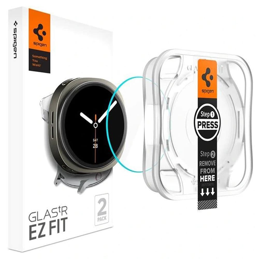 Spigen Glas.tR EZ Fit (2 pack) Samsung Galaxy Watch8 44mm čirý - náhled 1