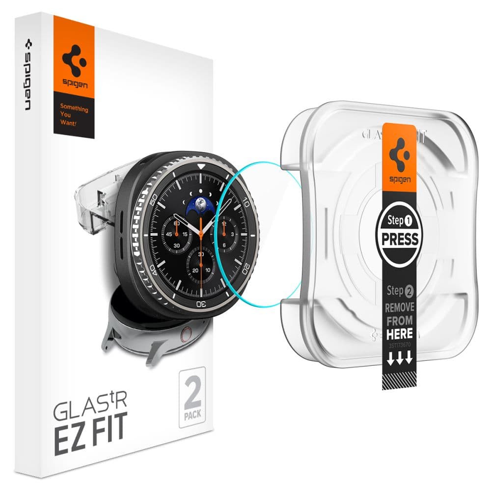 Spigen Glas.tR EZ Fit (2 pack) Samsung Galaxy Watch8 Classic Čirý - náhled 1