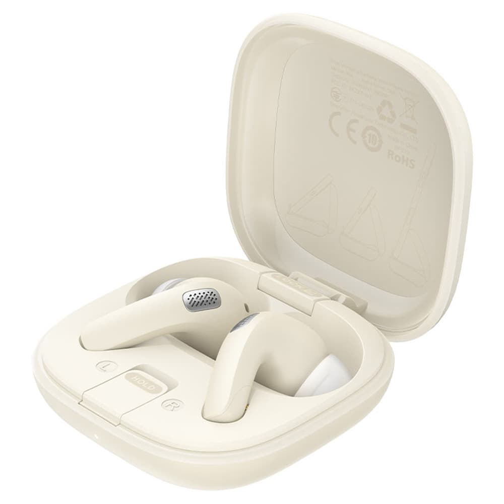 Acefast Wireless Earbuds W4 do uší TWS BT v5.4 ENC s držákem IPX4 350mAh béžové - náhled 1