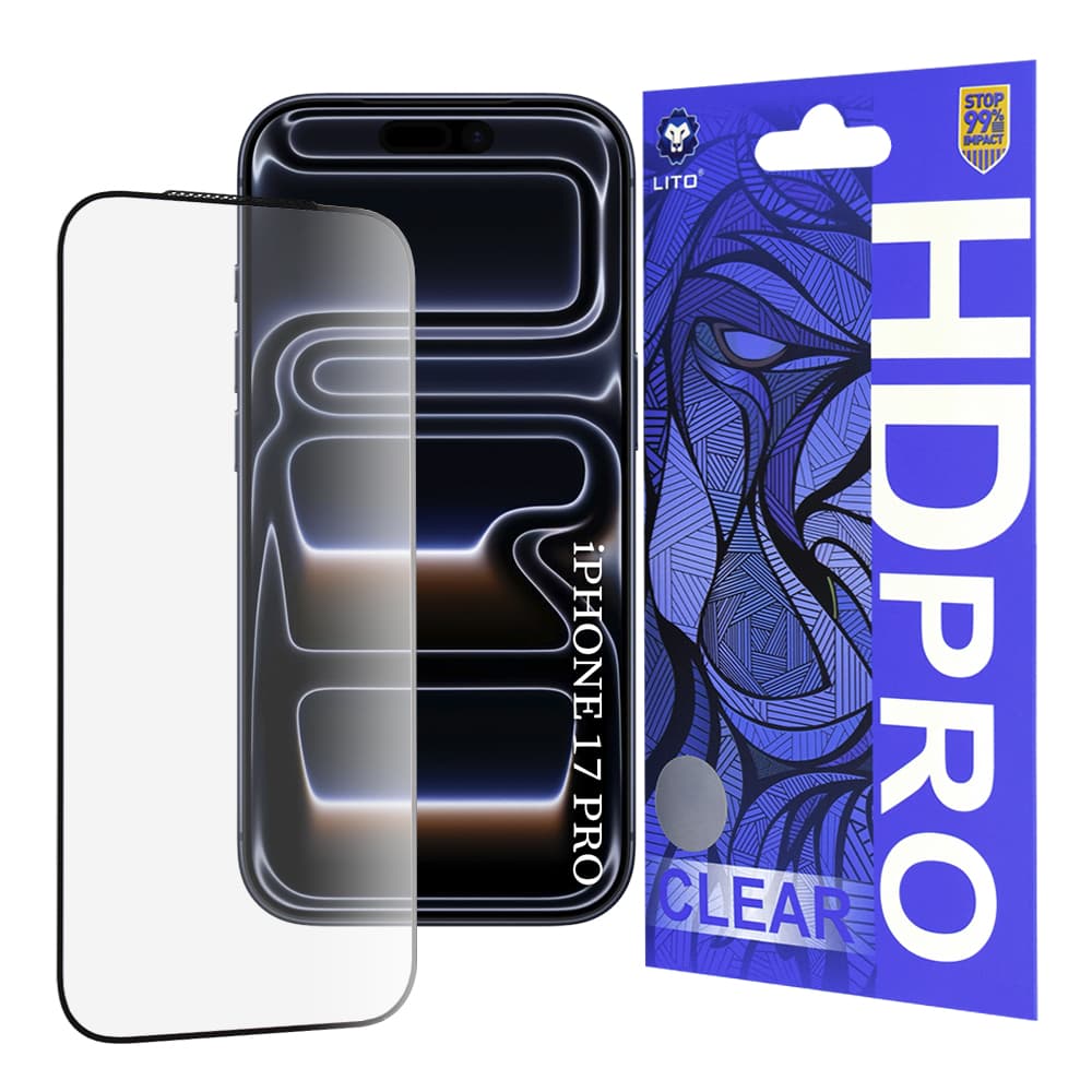 Lito HD Pro Clear pro iPhone 17 Pro černý - náhled 1