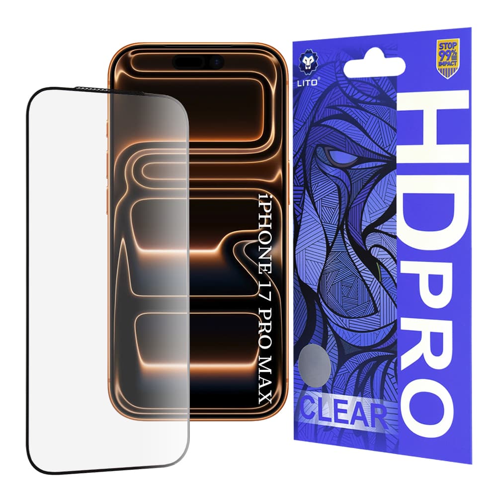 Lito HD Pro Clear pro iPhone 17 Pro Max černý - náhled 1