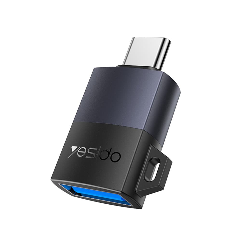 Yesido OTG adaptér GS31 Type-C na USB QC18W hliníková slitina šedý - náhled 1