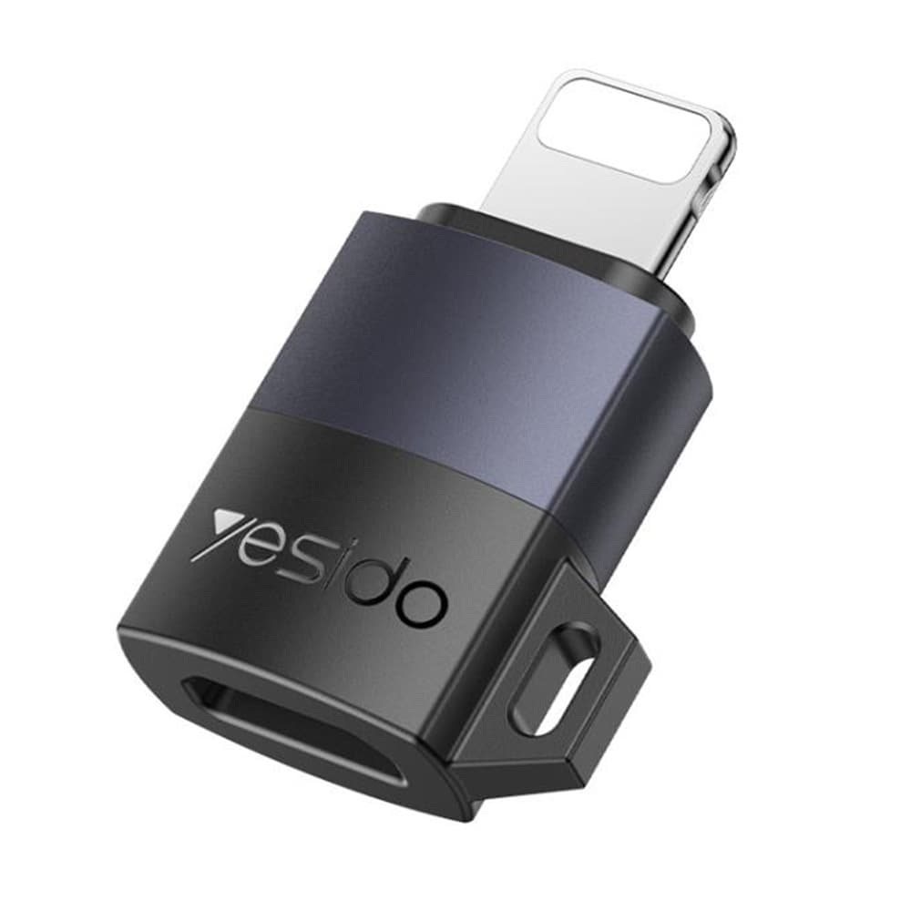 Yesido OTG adaptér GS30 Micro-USB na Lightning 480Mpb/s hliník 12W šedý - náhled 1