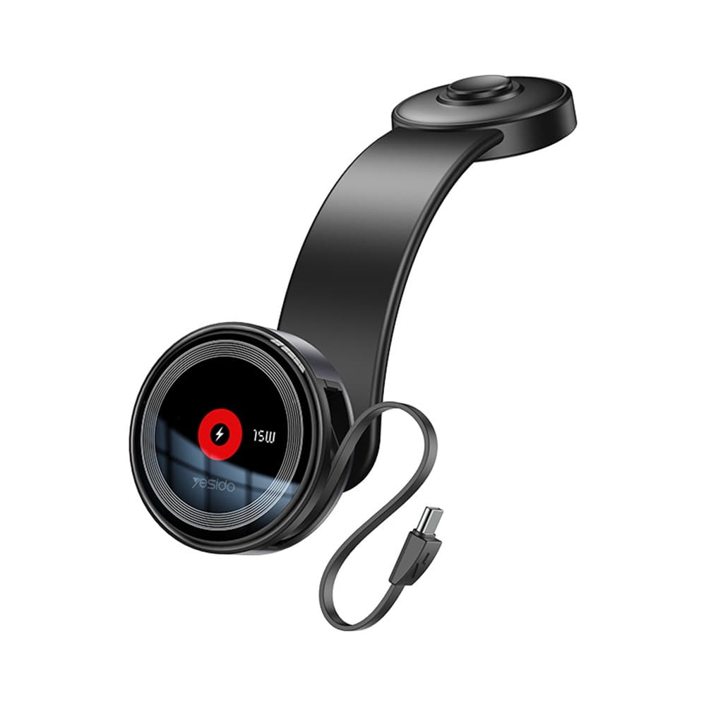 Yesido Car Holder s bezdrátovým nabíjením C314 na palubní desku černý - náhled 1
