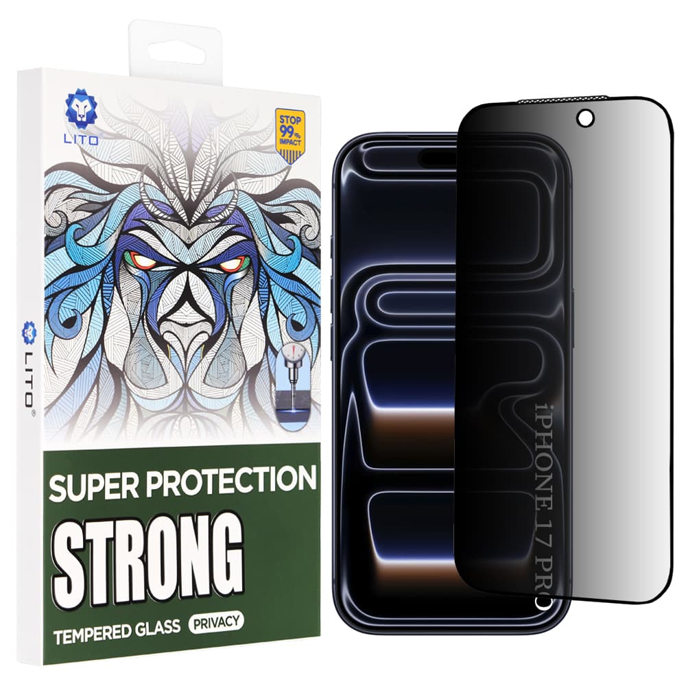 Lito D+ Max Strong Privacy pro iPhone 17 Pro černá - náhled 1