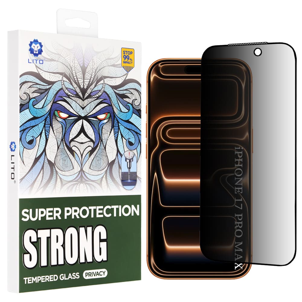 Lito D+ Max Strong Privacy pro iPhone 17 Pro Max černá - náhled 1