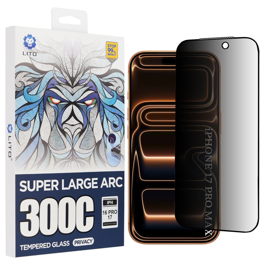 Lito D+ Max Privacy 300C pro iPhone 17 Pro Max černá - náhled 1