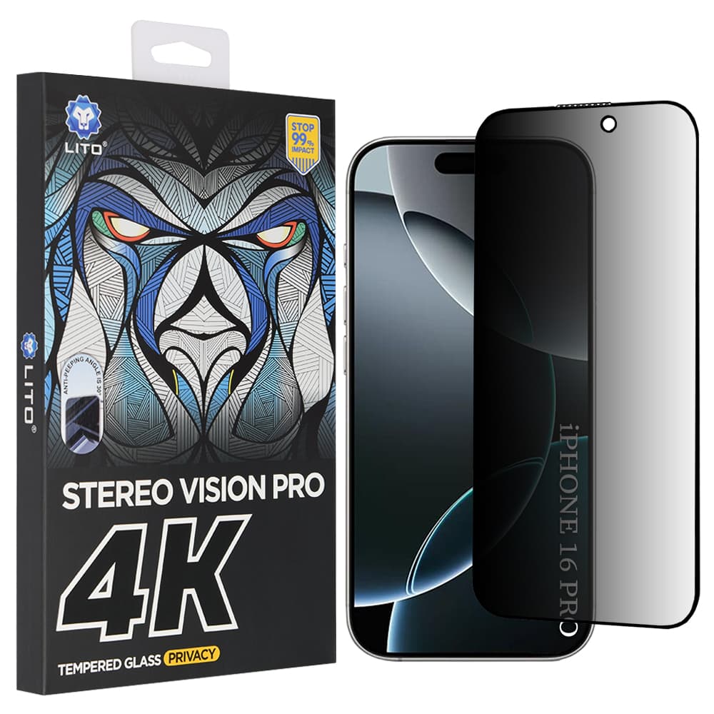 Lito D+ Max 4K Privacy pro iPhone 17 iPhone 16 Pro černá - náhled 1
