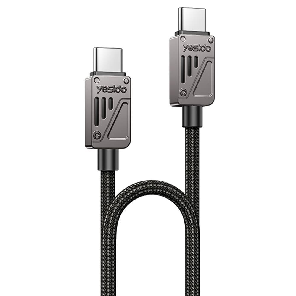 Yesido - Datový kabel (CA196) - Type-C na Type-C rychlé nabíjení 1.2m černý - náhled 1