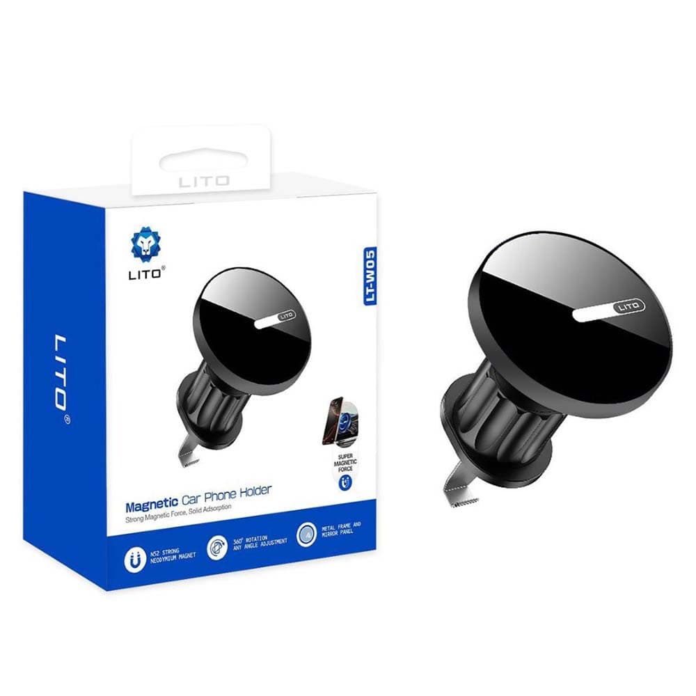 Lito Car Holder LT-W05 pro větrací otvor s magnetem černý - náhled 1