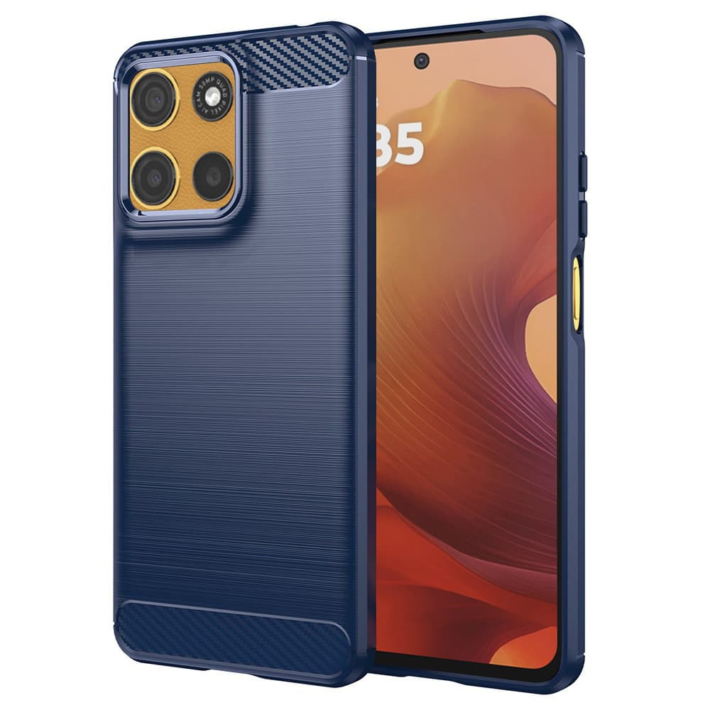 Techsuit Carbon Silicone pro Motorola Moto G15 G15 Power modrá - náhled 1