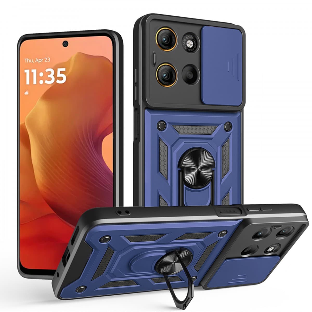 Techsuit CamShield Series pro Motorola Moto G15 G15 Power modrá - náhled 1