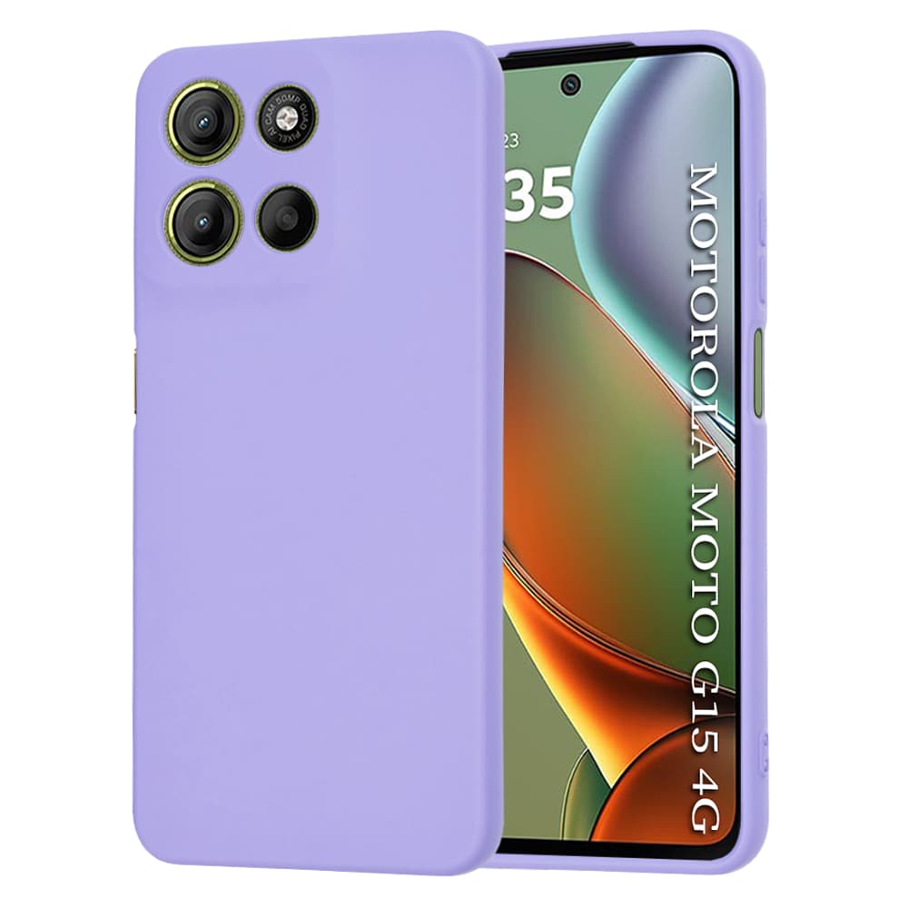 Techsuit SoftFlex pro Motorola Moto G15 G15 Power světle fialová