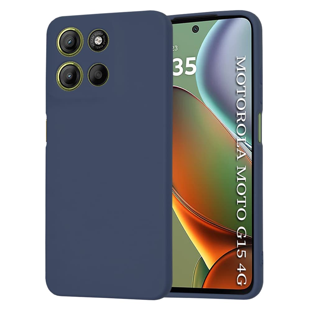 Techsuit SoftFlex pro Motorola Moto G15 G15 Power tmavě modrá