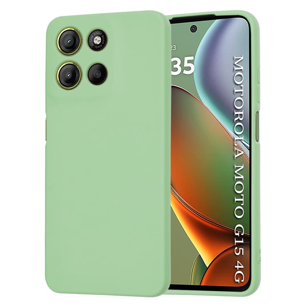 Pouzdro Techsuit SoftFlex pro Motorola Moto G15 G15 Power mátově zelené