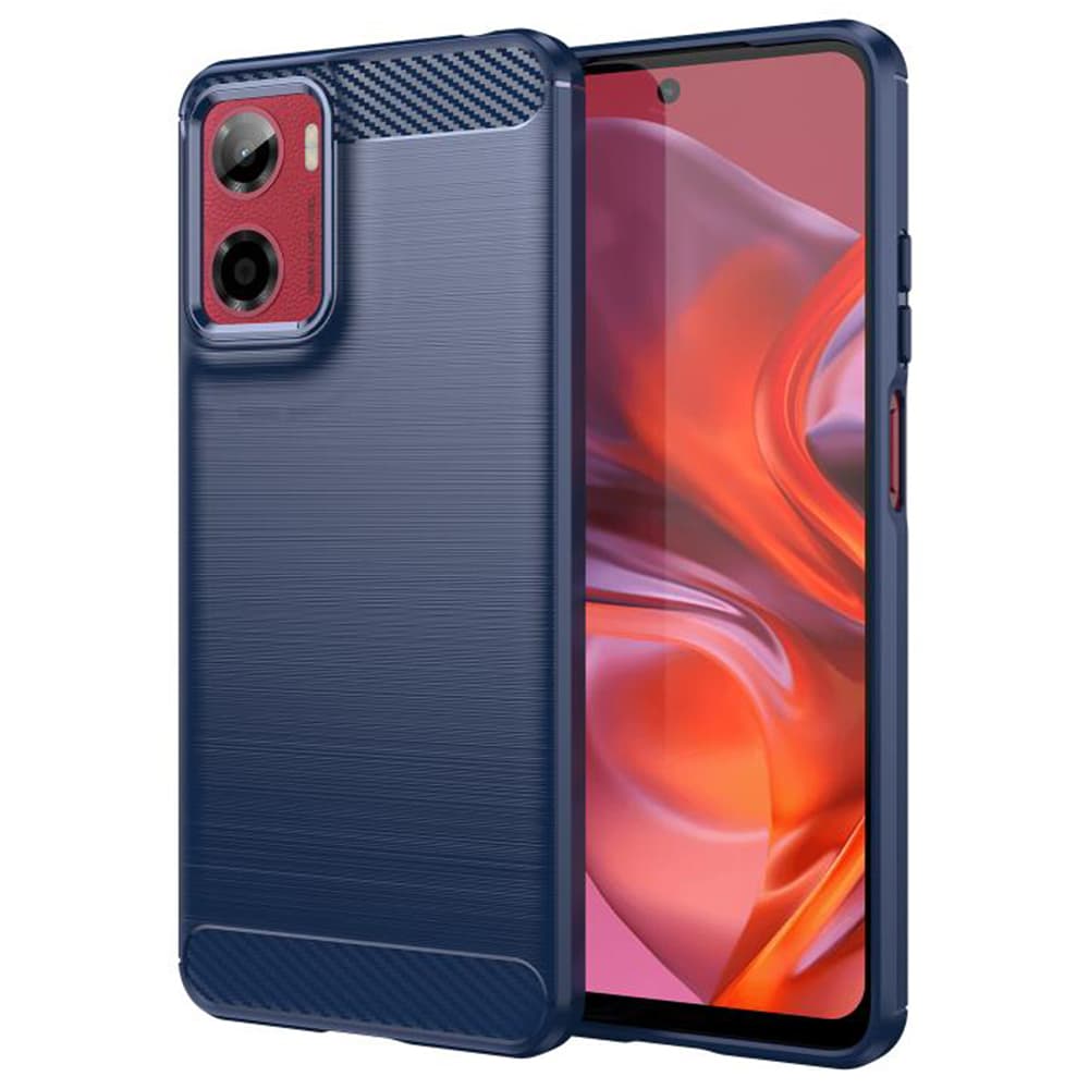 Pouzdro Techsuit Carbon Silicone pro Motorola Moto G05 E15 modré - náhled 1