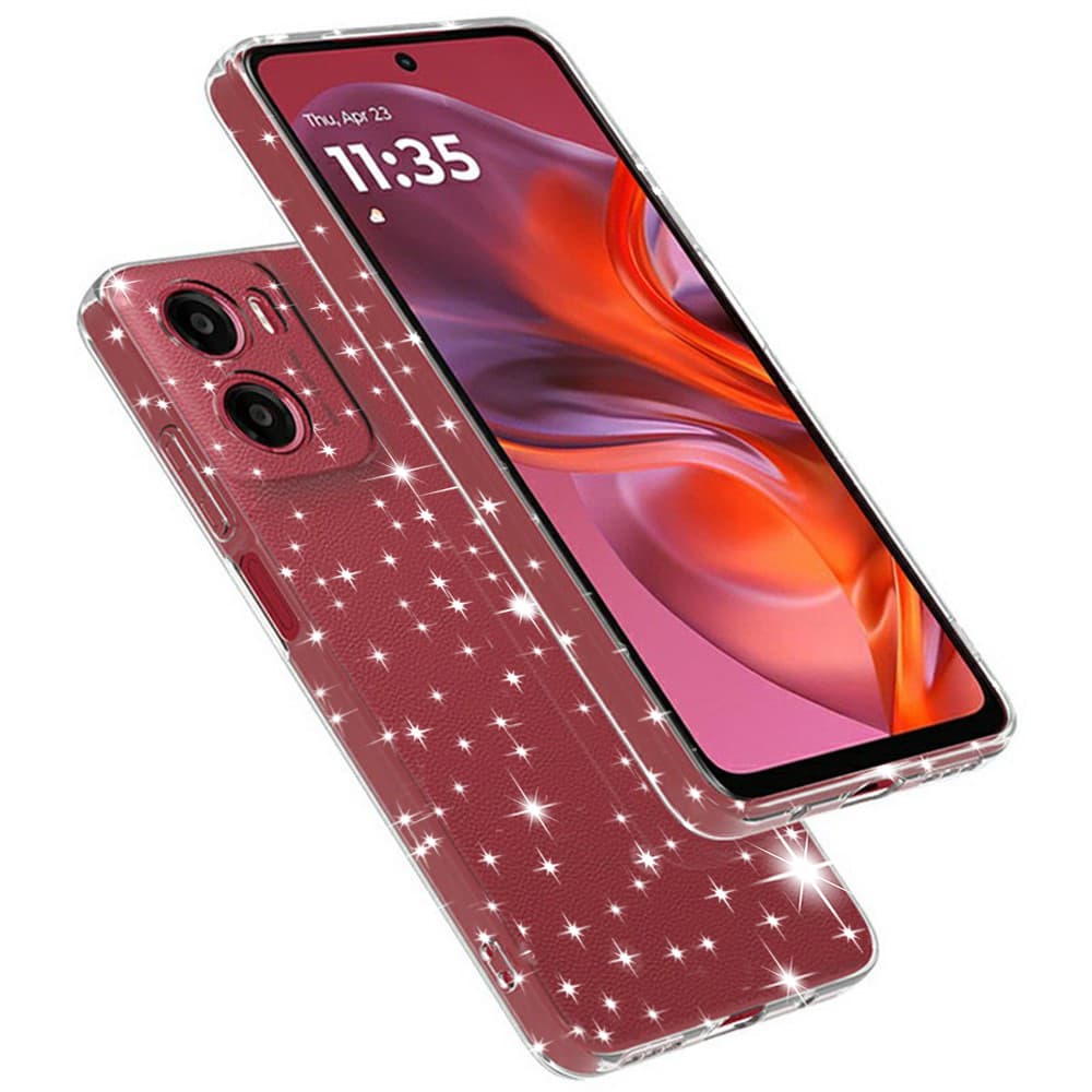 Techsuit SparkleSkin Series Motorola Moto G05 E15 průhledný obal - náhled 1