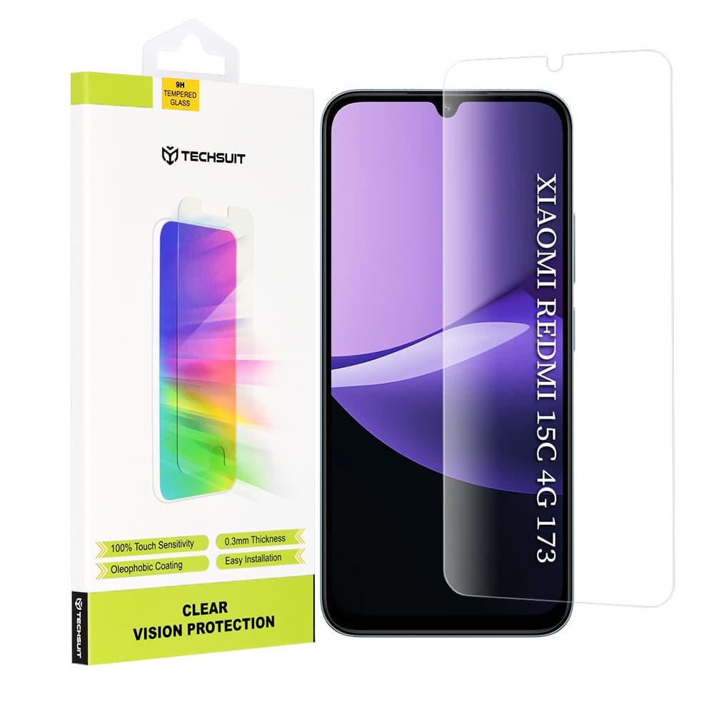 Techsuit Ochranné sklo Xiaomi Redmi 15C 4G/5G Poco C85 4G Transparentní - náhled 1