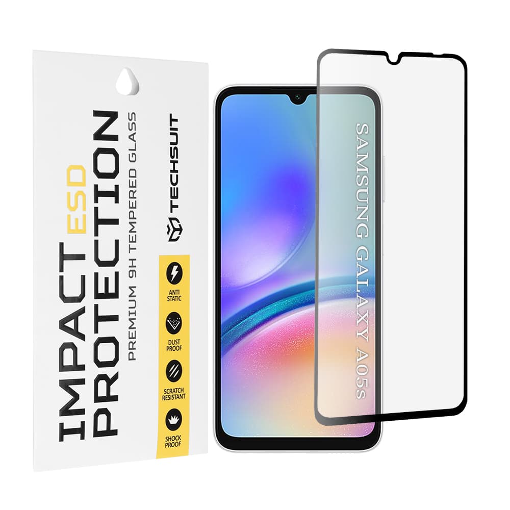 Ochranné sklo Techsuit ESD pro Samsung Galaxy A05s černé - náhled 1