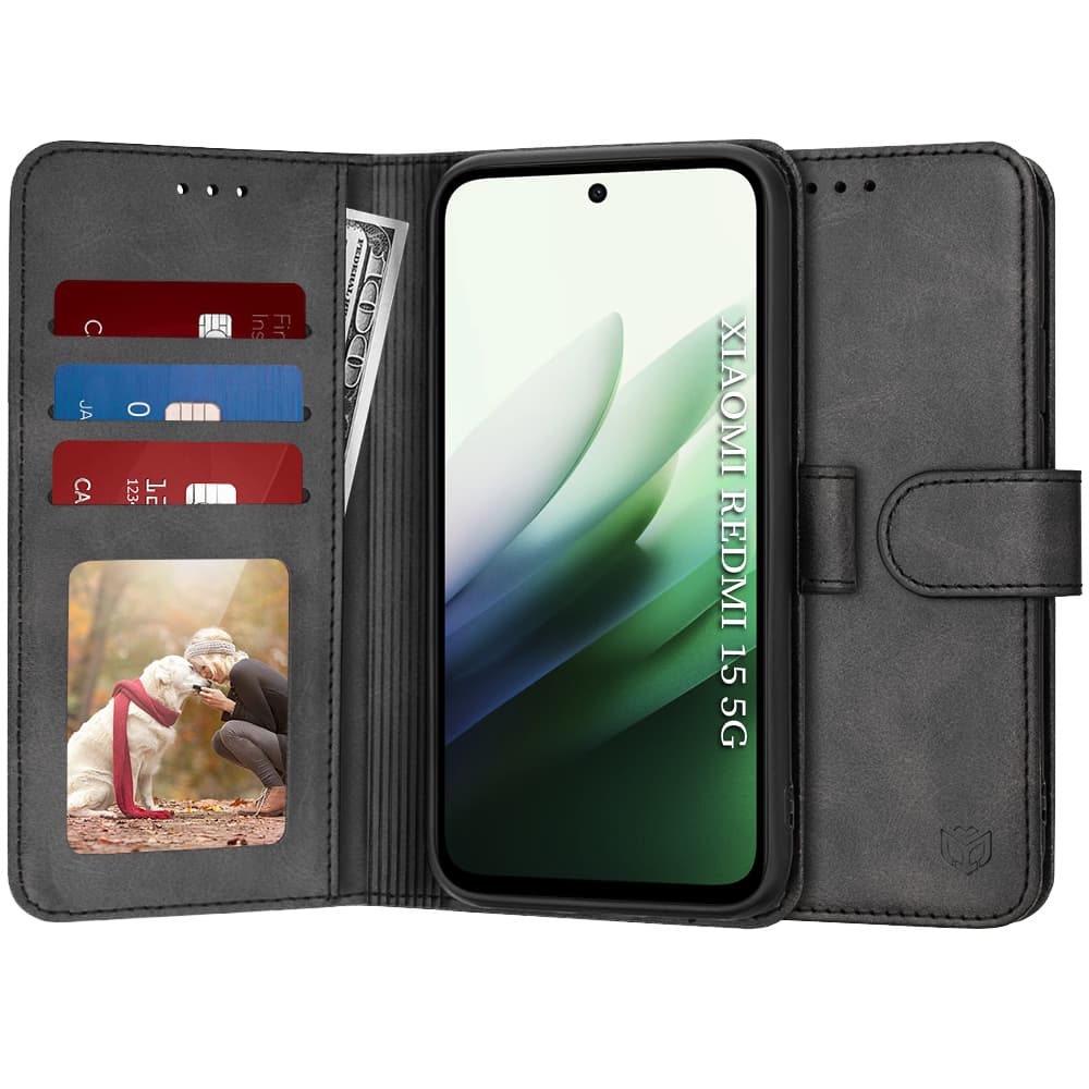 Techsuit Diary Book pro Xiaomi Redmi 15 4G Redmi 15 5G černá - náhled 1