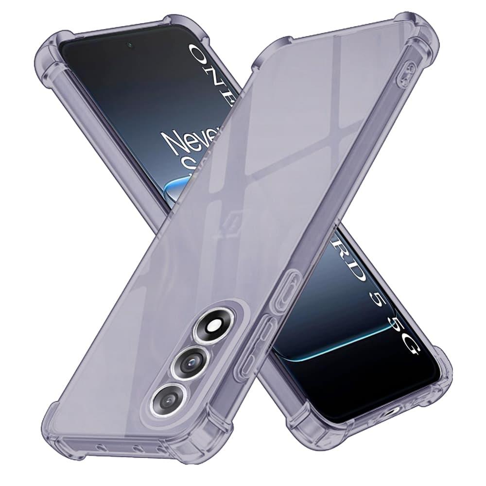 Techsuit Shockproof průhledný silikon OnePlus Nord 5 kouřově černý