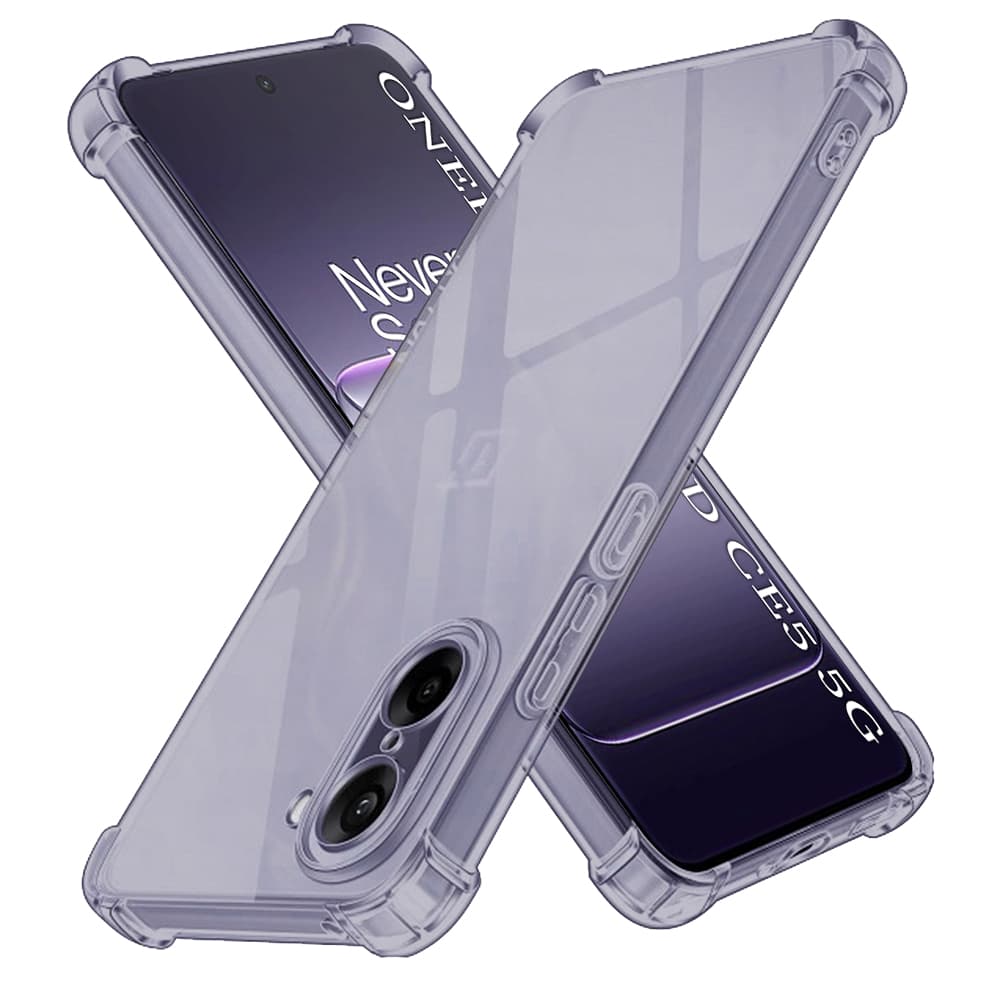 Techsuit Shockproof průhledný silikon OnePlus Nord CE5 kouřově černý