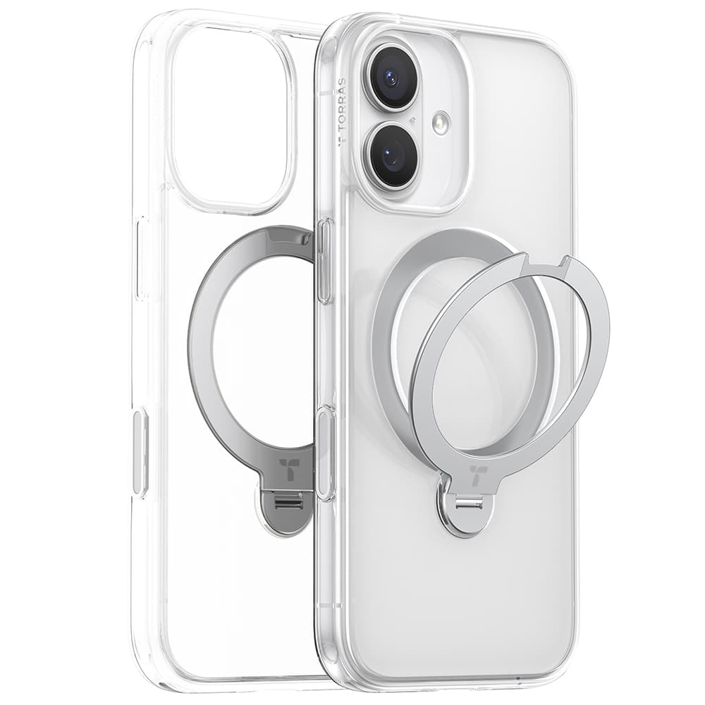 Torras Ostand Spin MagSafe Series iPhone 17 průhledný - náhled 1