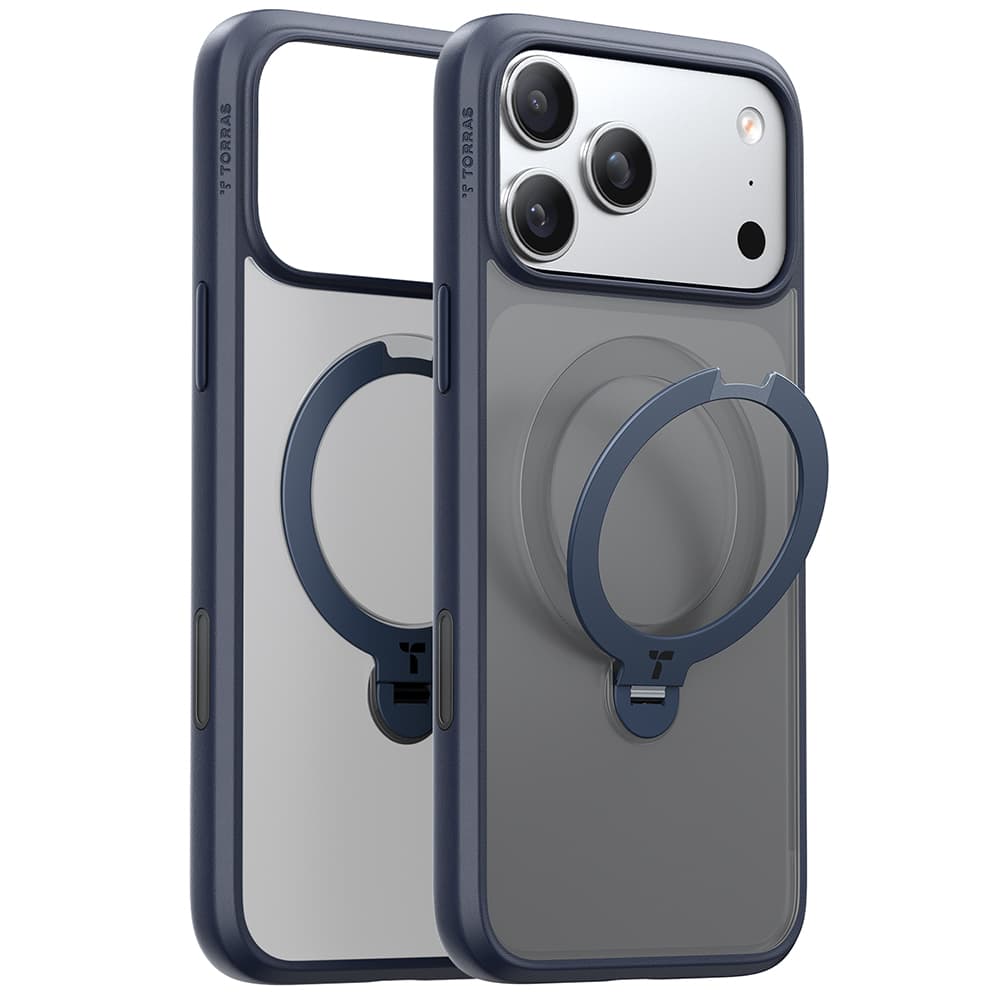Torras Ostand Spin MagSafe Series iPhone 17 Pro námořnická modrá - náhled 1