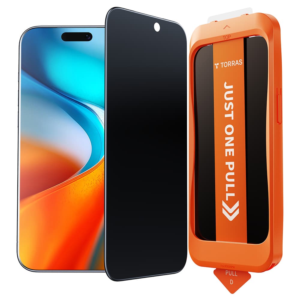 Torras GlassGo Install Master Privacy pro iPhone 17 Air černý - náhled 1