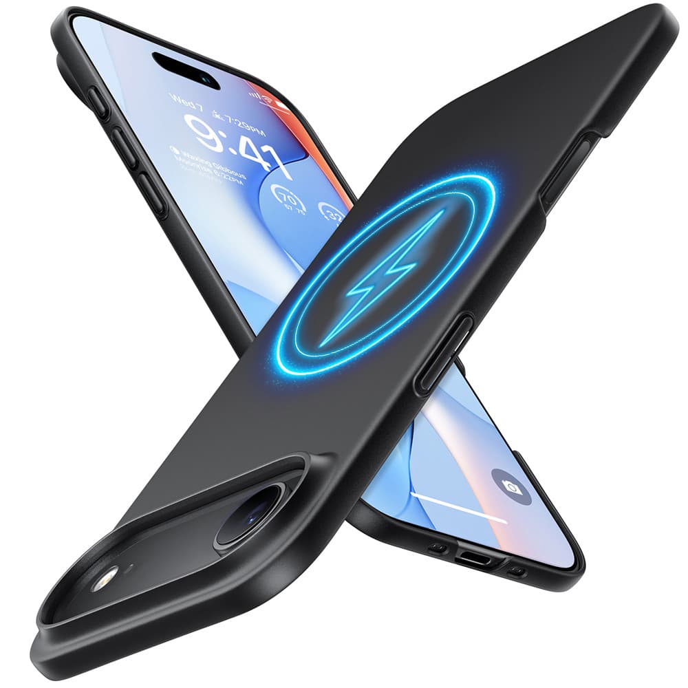 Torras SlimFit MagSafe Series pouzdro pro iPhone 17 Air černé - náhled 1