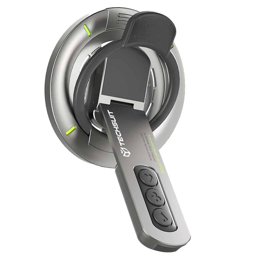 Techsuit Premium MagSafe držák prstenu AluStandX SB1 na stůl šedý - náhled 1