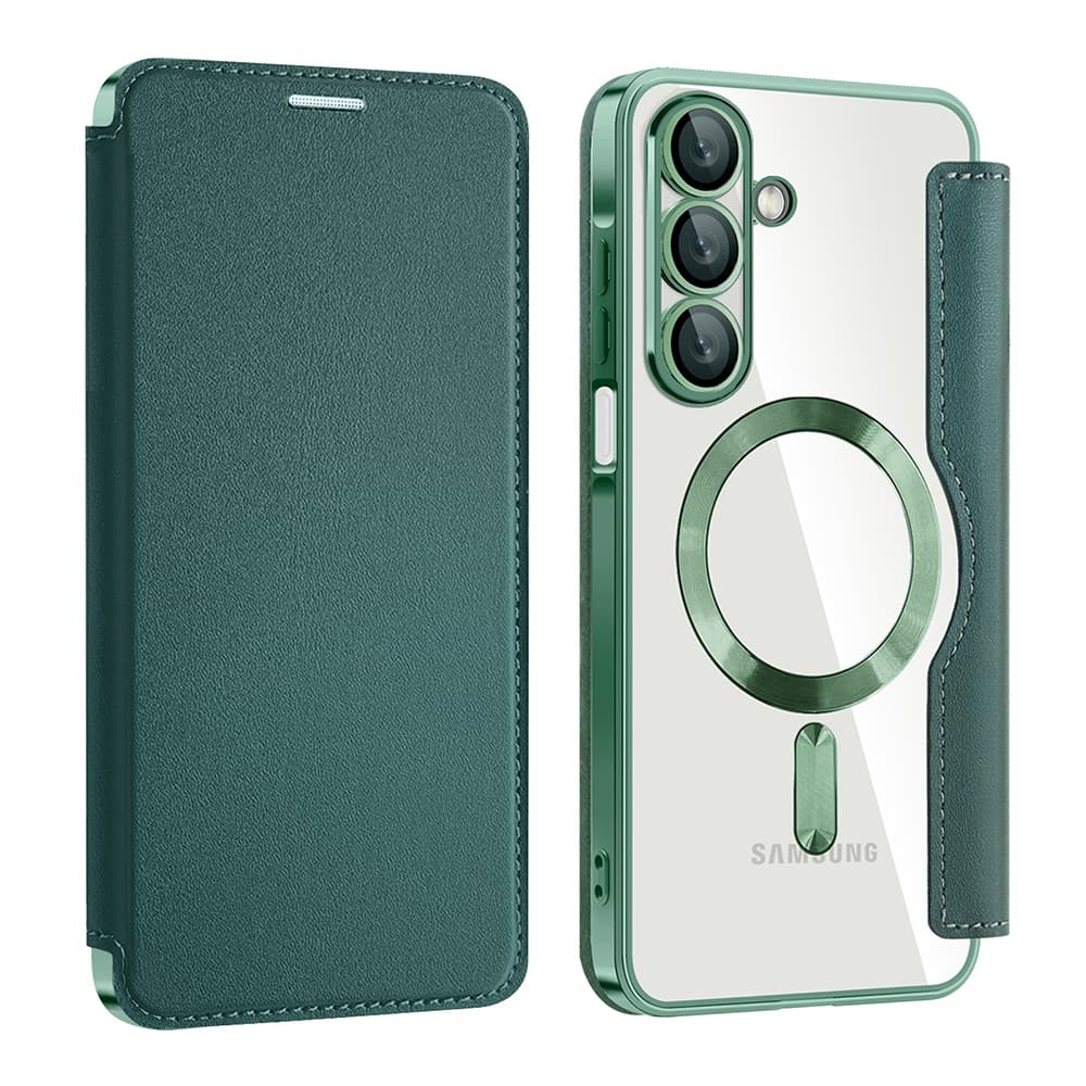 Pouzdro na knihu Techsuit SmartMag pro Samsung Galaxy A17 5G A17 4G zelené - náhled 1
