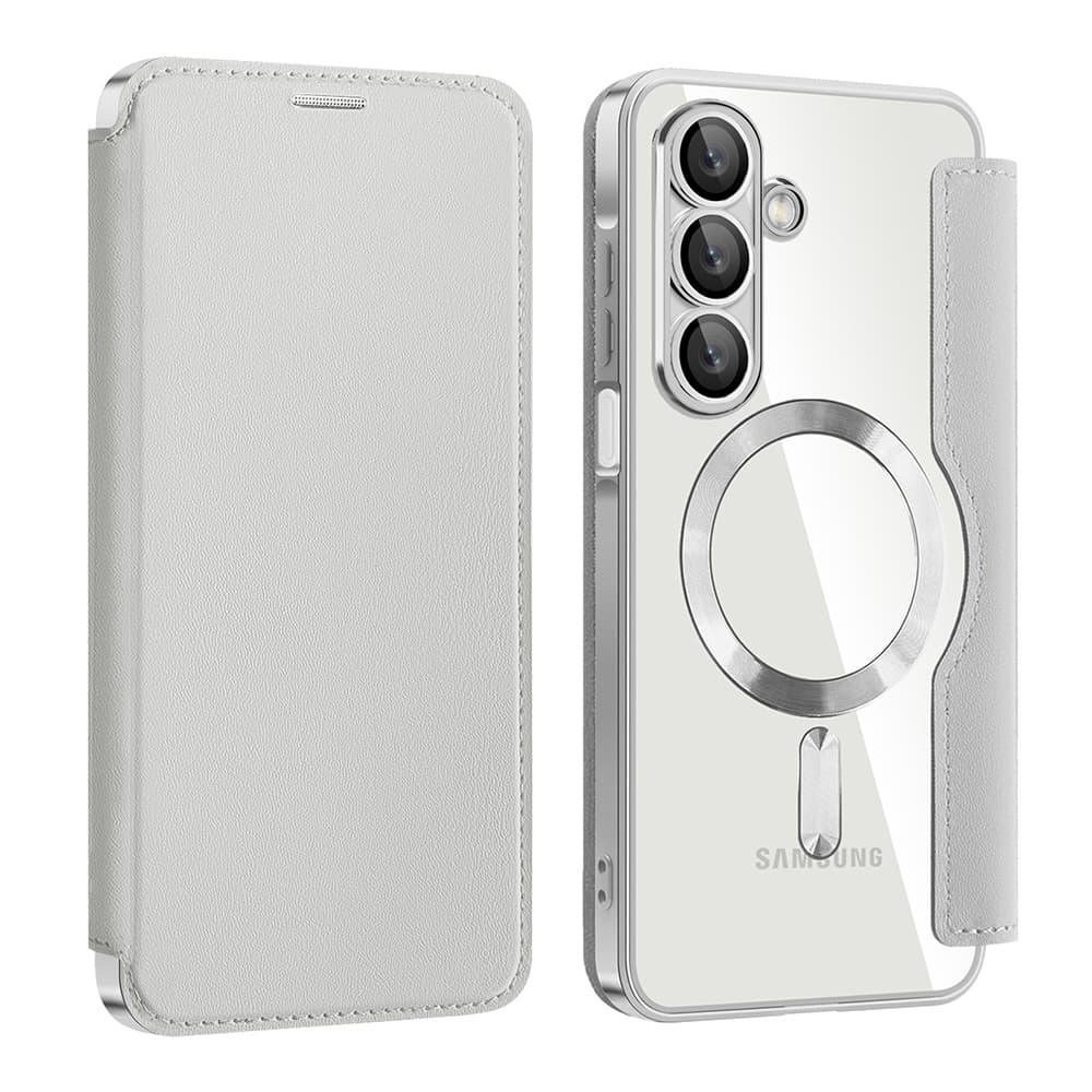 Pouzdro na knihu Techsuit SmartMag pro Samsung Galaxy A17 5G / A17 4G šedé - náhled 1