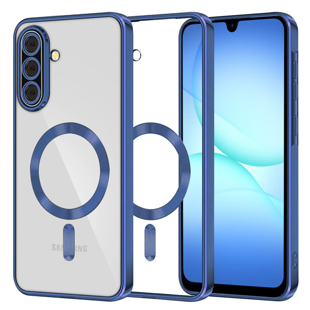 Techsuit Luxury Crystal MagSafe pro Samsung Galaxy A17 5G / A17 4G tmavě modrá - náhled 1