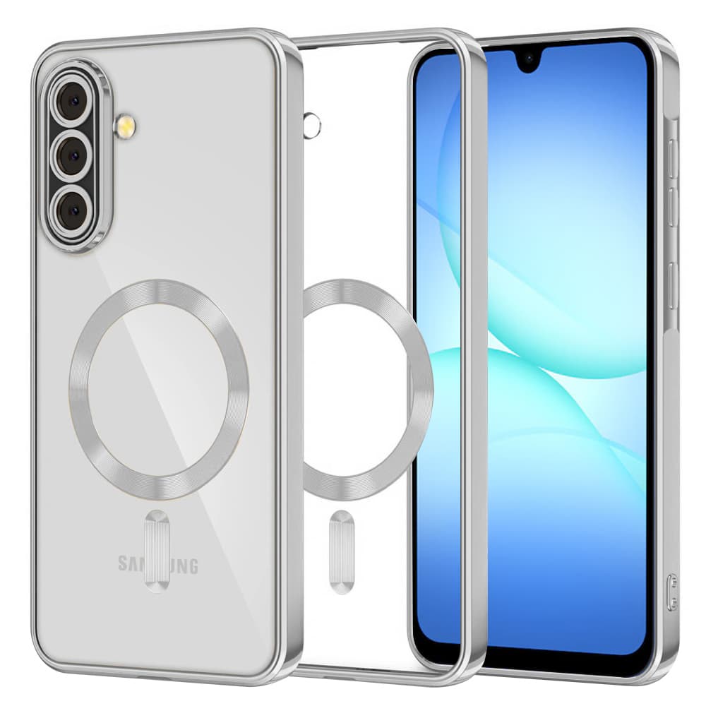 Techsuit Luxury Crystal MagSafe pro Samsung Galaxy A17 5G / A17 4G stříbrný - náhled 1