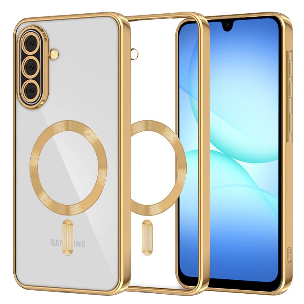 Techsuit Luxury Crystal MagSafe pro Samsung Galaxy A17 5G A17 4G zlatá - náhled 1