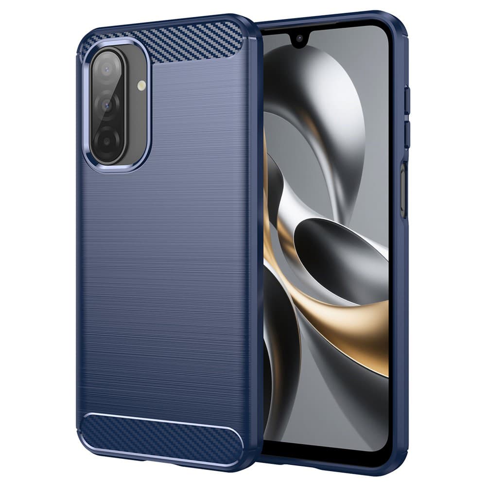 Techsuit Carbon Silicone pro Samsung Galaxy A17 5G A17 4G modrá - náhled 1