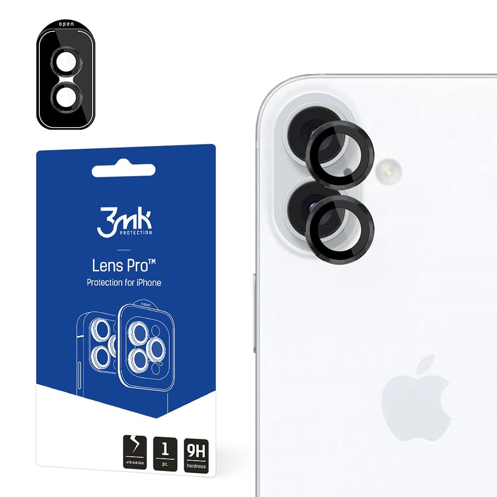 3mk Lens Protection Pro iPhone 16 iPhone 16 Plus černá - náhled 1