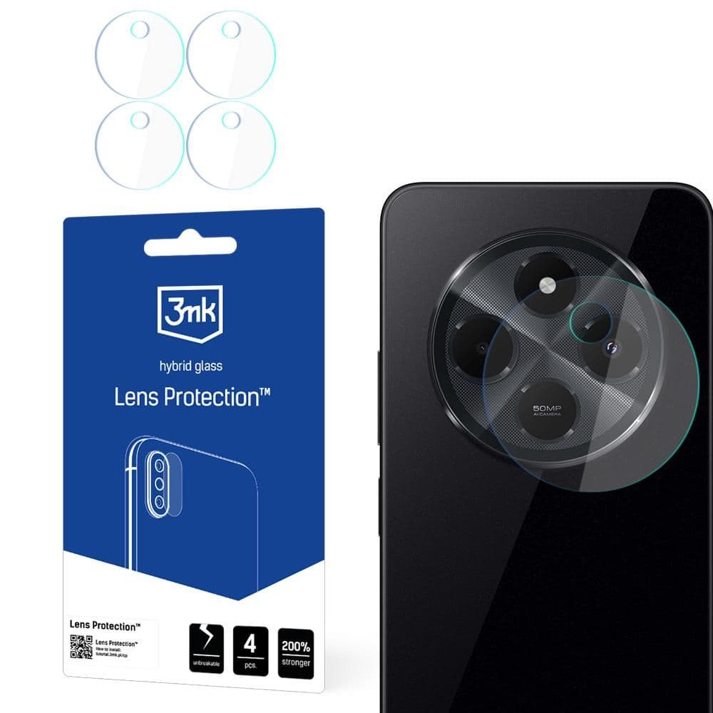 3mk Lens Protection 4 ks Xiaomi Redmi 14C Poco C75 průhledná - náhled 1