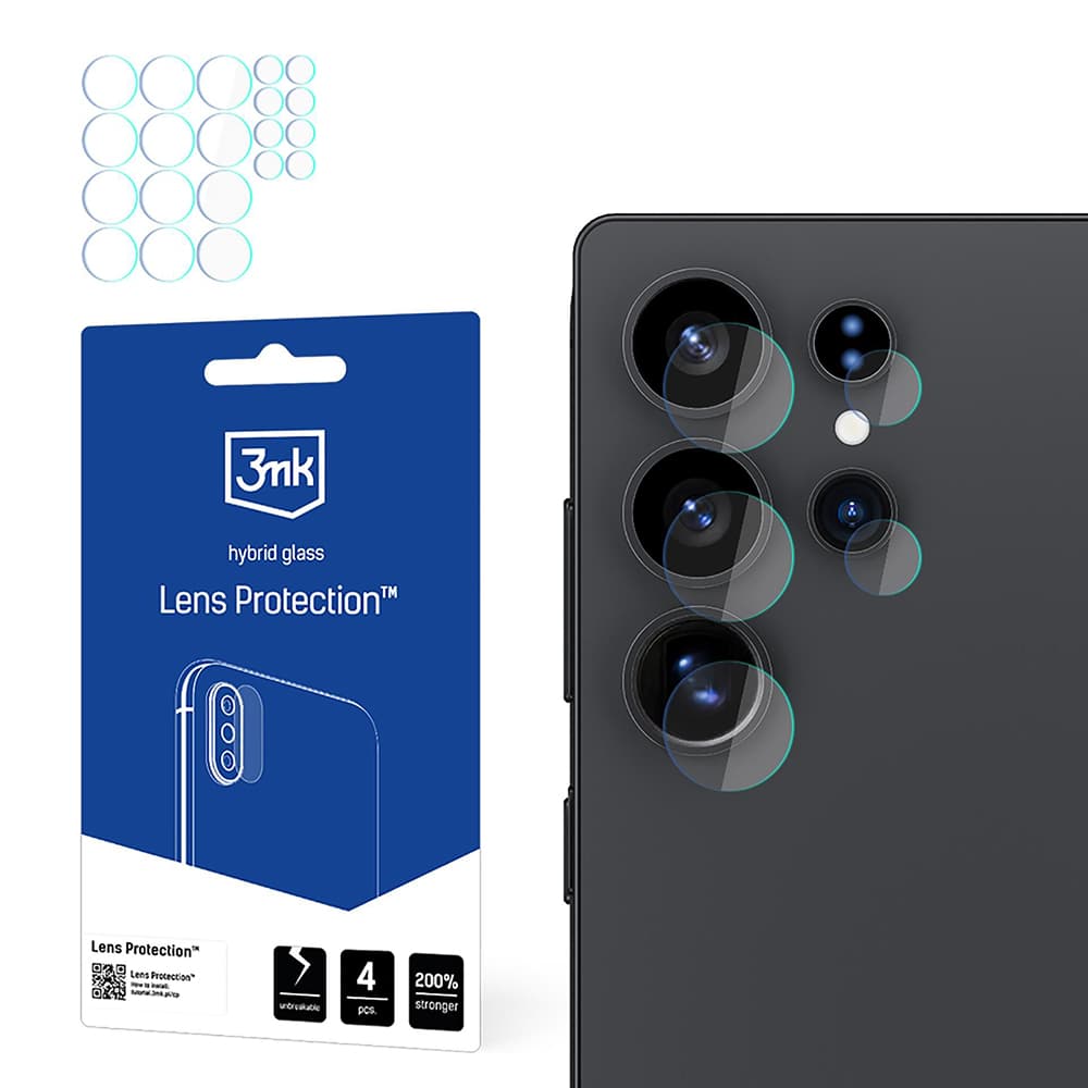 3mk Lens Protection (4 ks) Samsung Galaxy S25 Ultra průhledná - náhled 1