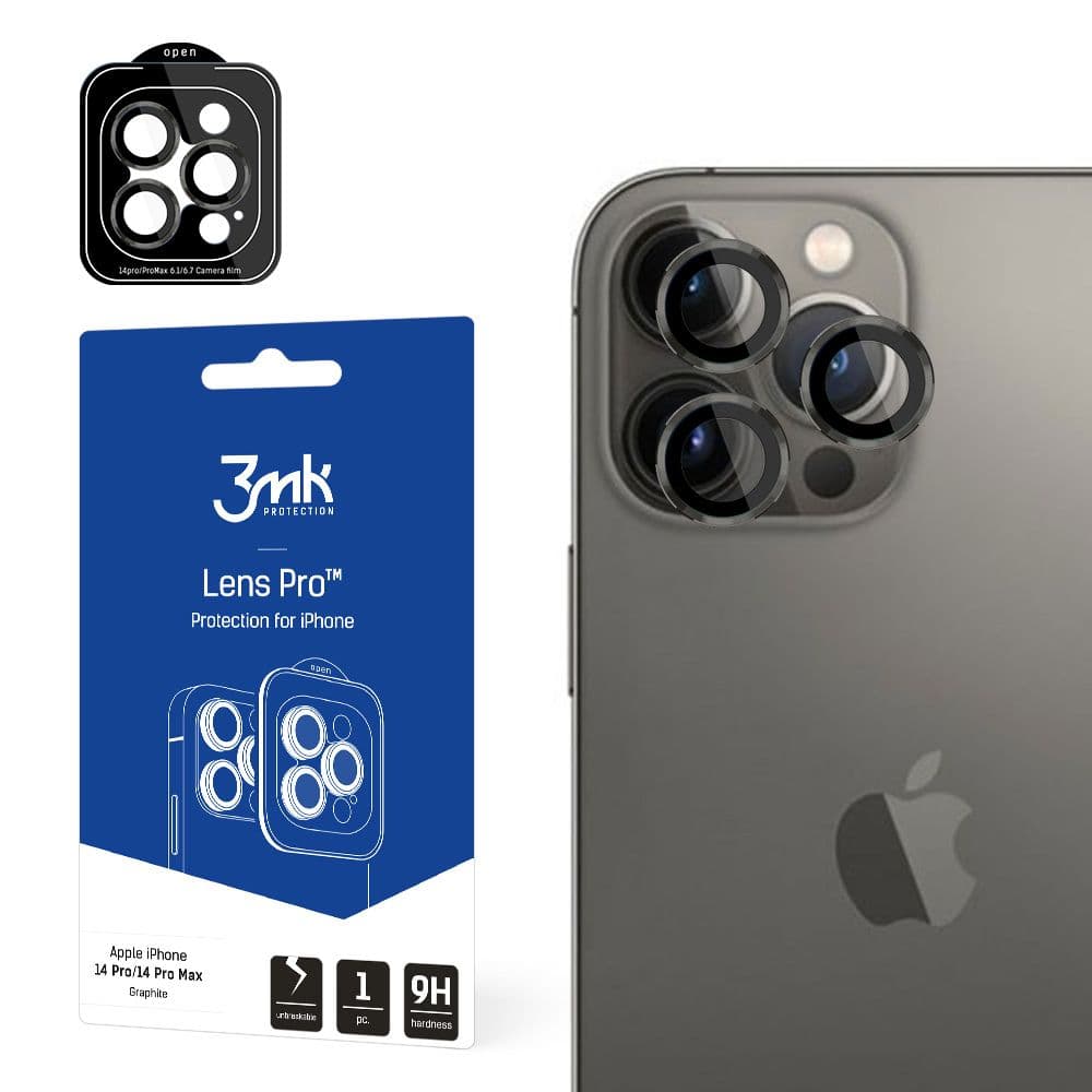 3mk Lens Protection Pro iPhone 14 Pro iPhone 14 Pro Max grafitová - náhled 1