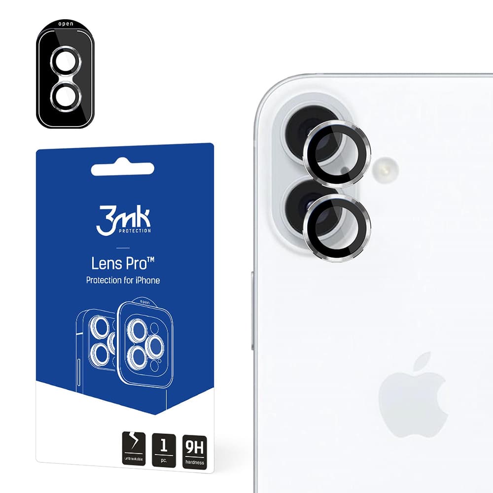 3mk Lens Protection Pro iPhone 16 iPhone 16 Plus stříbrná - náhled 1