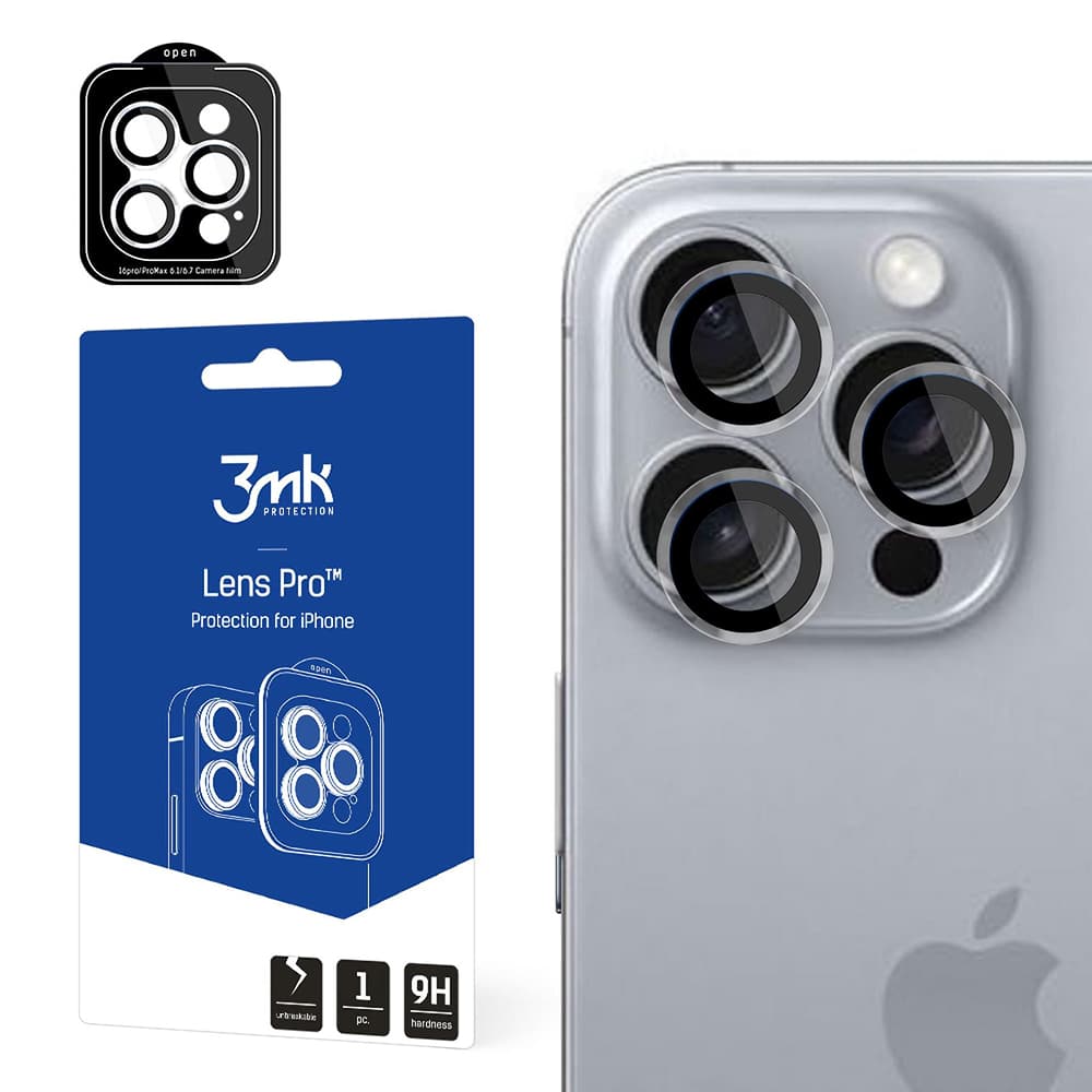 3mk Lens Protection Pro iPhone 16 Pro iPhone 16 Pro Max průhledný - náhled 1