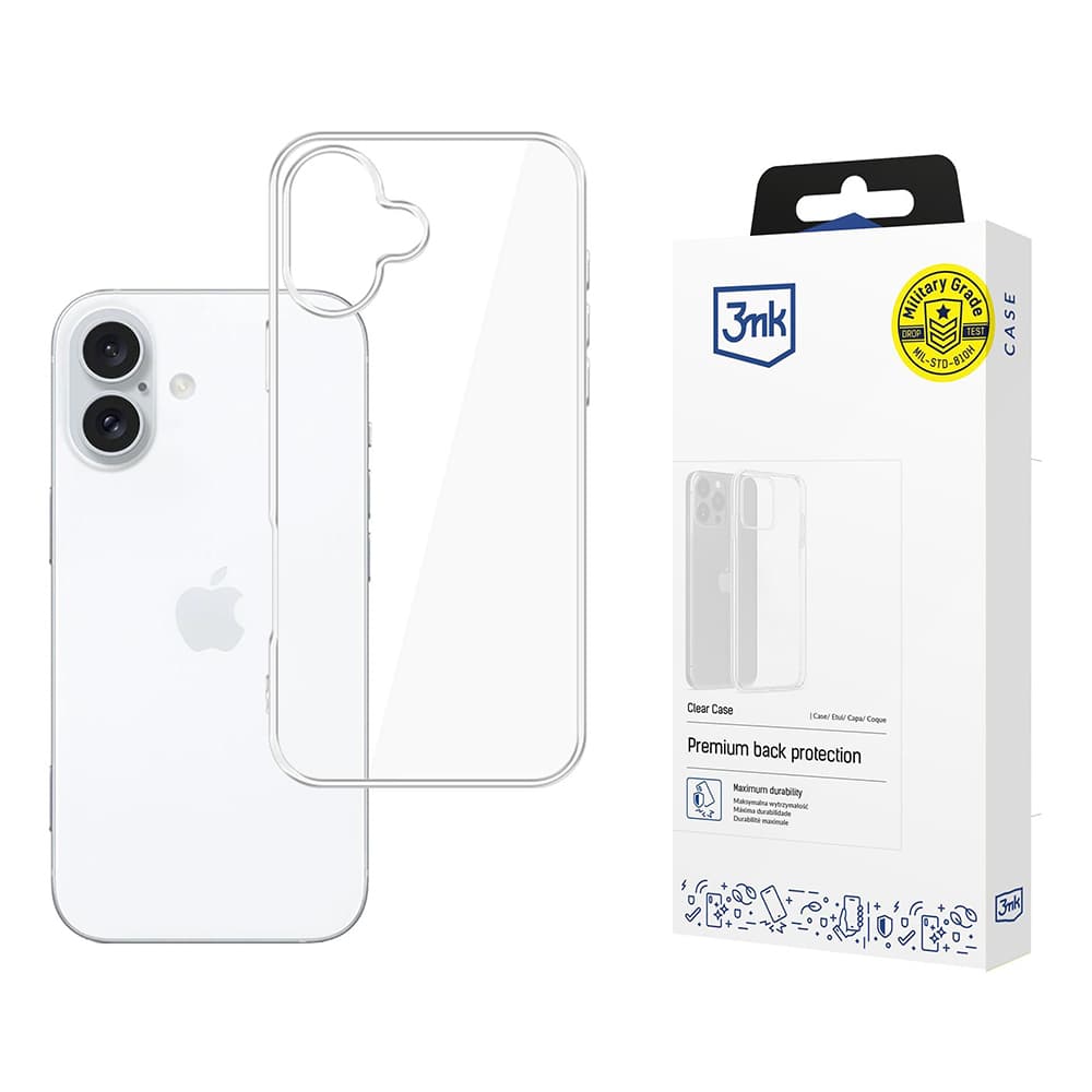 3mk Clear Case iPhone 16 Průhledný - náhled 1